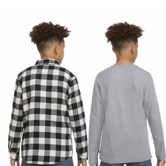 Levi's Youth Boys Flannel and Thermal 2-Pack Top Set Size 6/7 - Picture 4 of 7